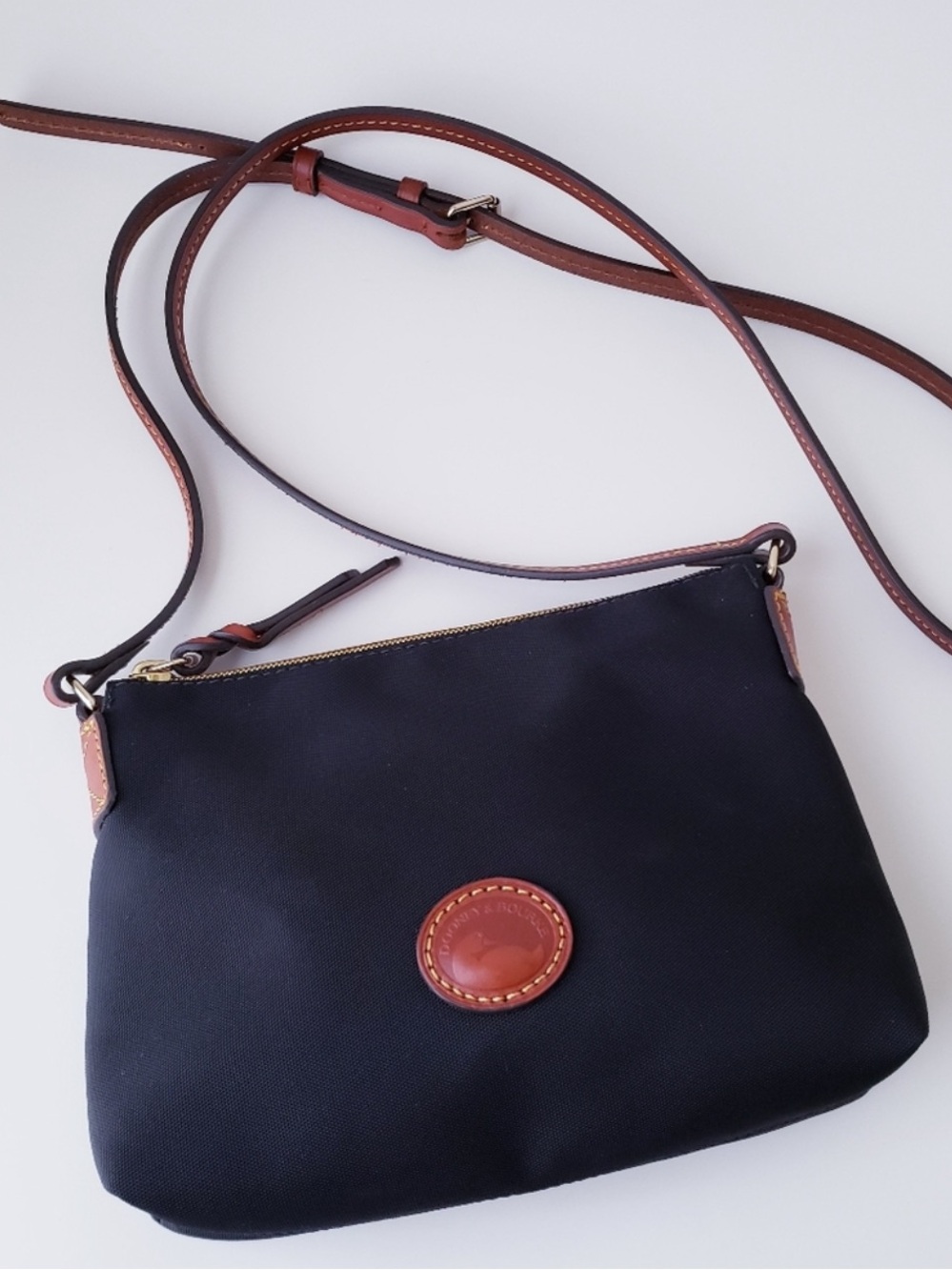 Dooney & Bourke Black Lightweight Nylon Rosie Crossbody/ Shoulder Bag EUC